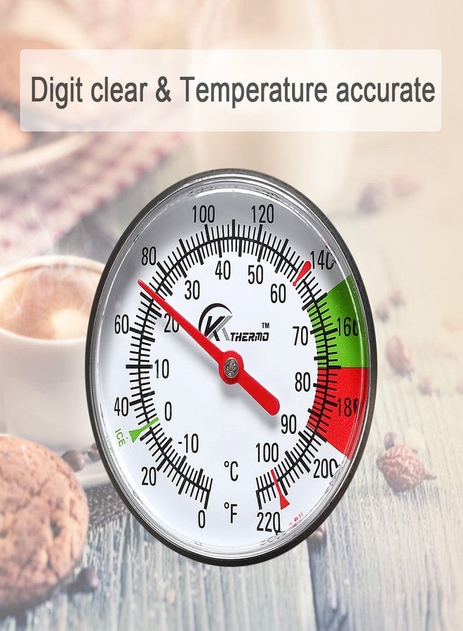 KT THERMO Instand Read 2-Inch Dial Thermometer,Best for The Coffee Drinks,Chocolate Milk Foam - Image 2